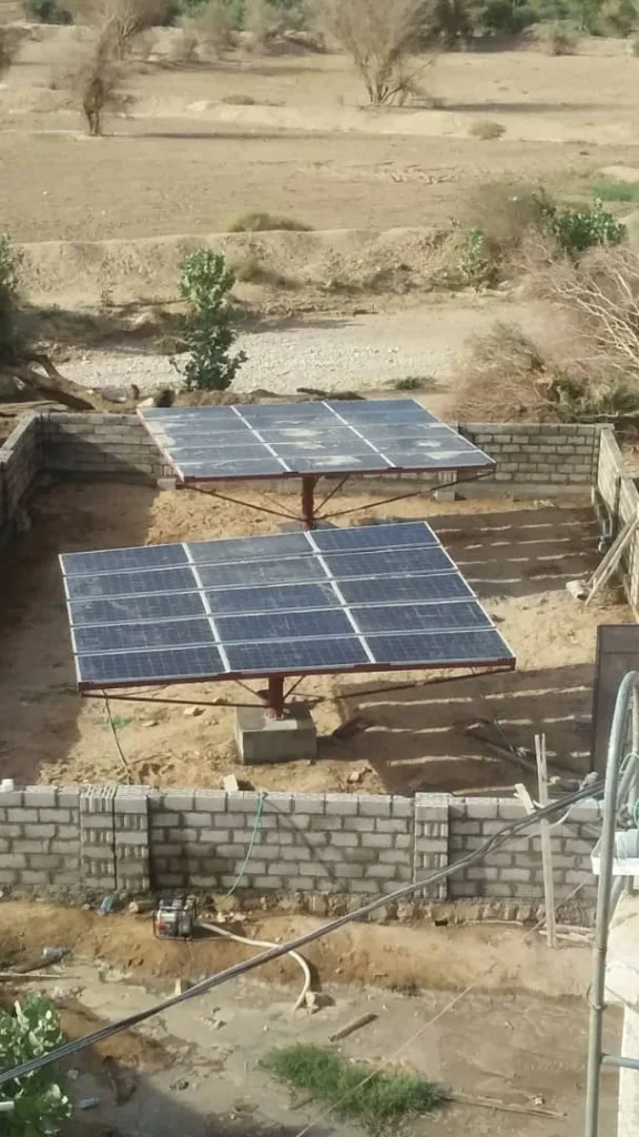 مشروع توريد وتركيب وحدة ضخ بالطاقة الشمسية - المحابيب - محافظة الجوف - اليمن